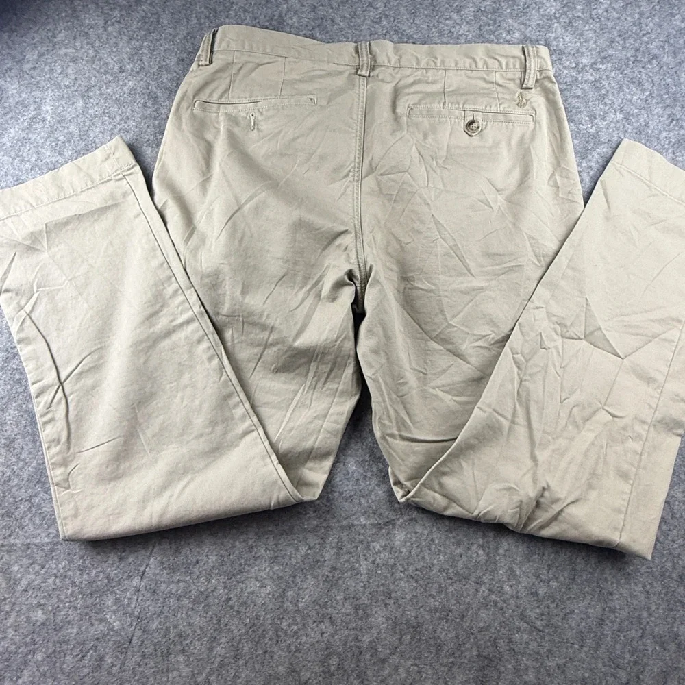 Polo Ralph Lauren Mens 32x30 Stretch Straight Fit Chino Pants Tan Khaki Twill
